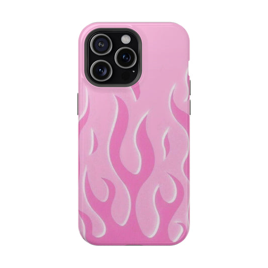 Pink Flame Premium Mobile Glass Case