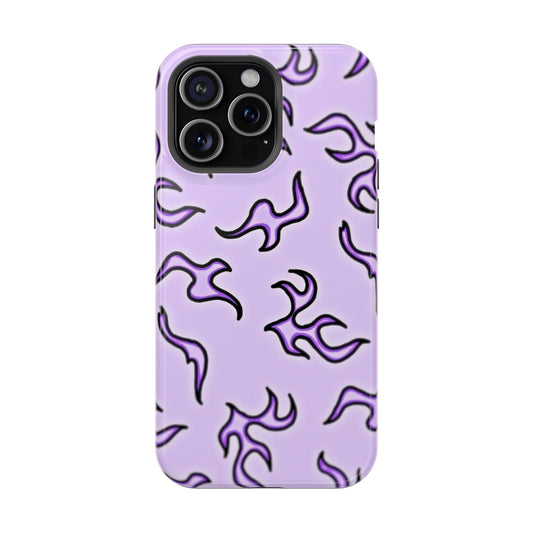 Purple Lightning Premium Mobile Glass Case